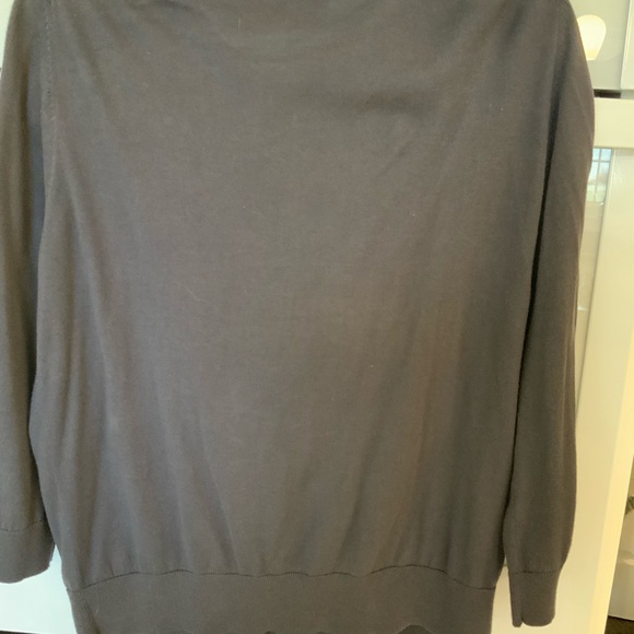 Chic Ruffled Gray Sweater - Picture 2 of 5